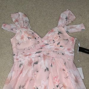 Pink floral Lulus dress